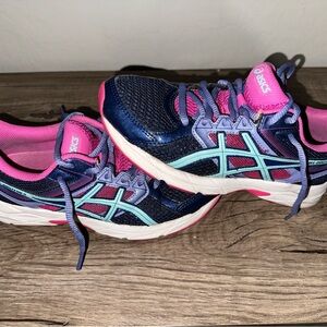 ASICS Navy, Pink & Aqua Women's Running Shoes
